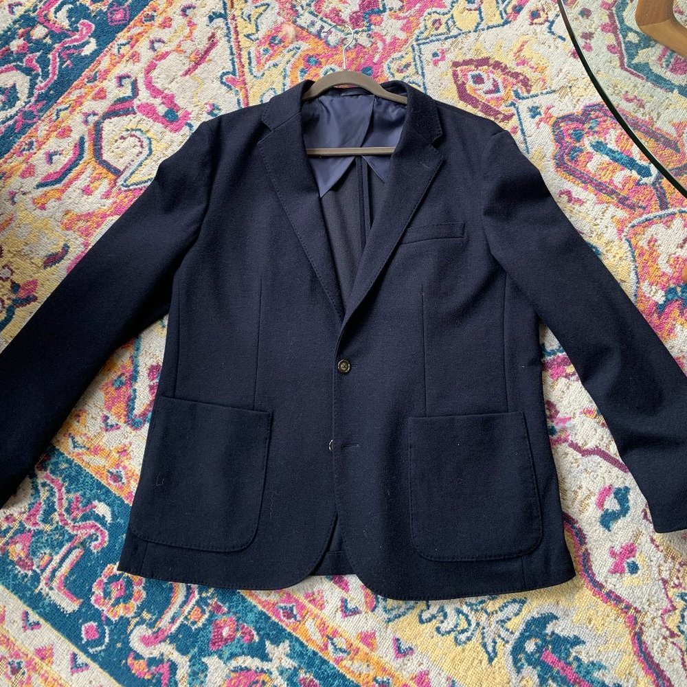 J. Crew Knit Suit Jacket New with Tags Navy
